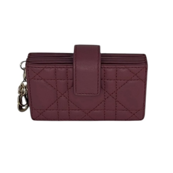 Dior Lambskin Cannage 5 gusset card holder - Picture 1 of 7